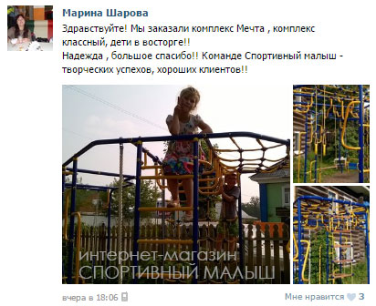 Фото-отчет от покупательницы магазина dsk-detki.ru о детском спортивном комплексе Мечта для дачи
